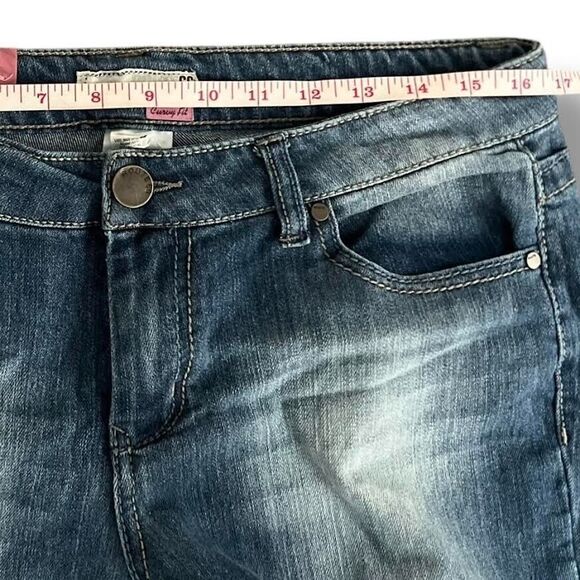Route 66 Jeans Women's Size 12 Blue Flare Curvy Fit Low Rise Flap Pocket… - Picture 11 of 13
